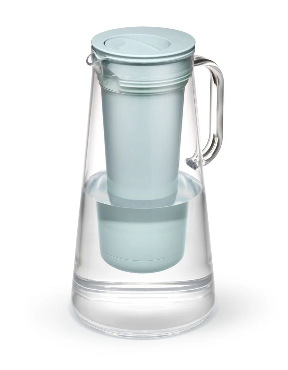 Water Filtration Pitcher 7-Cup, Seafoam, BPA-Free with Active Cap