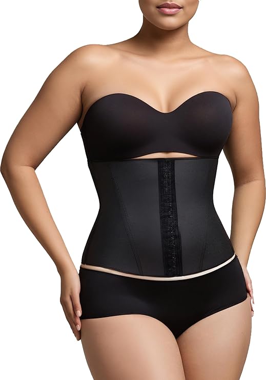 Squeem Women's 'Perfect Waist' Contouring Cincher, Black, 2XL