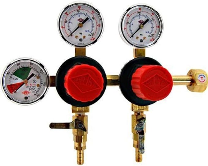 TapRite Separate Pressure Adjusting 2 Product CO2 Regulator